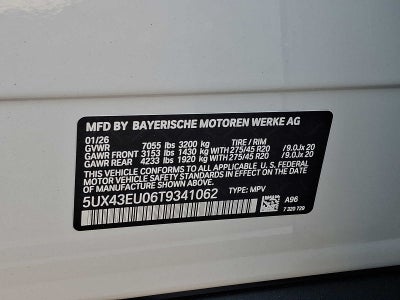 2026 BMW X5 xDrive50e Plug-In Hybrid