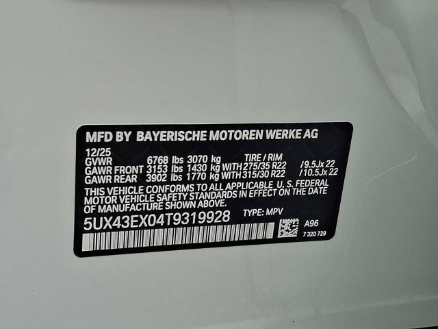 2026 BMW X6 M60i Sports Activity Coupe