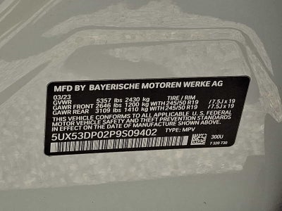 2023 BMW X3 xDrive30i Sports Activity Vehicle