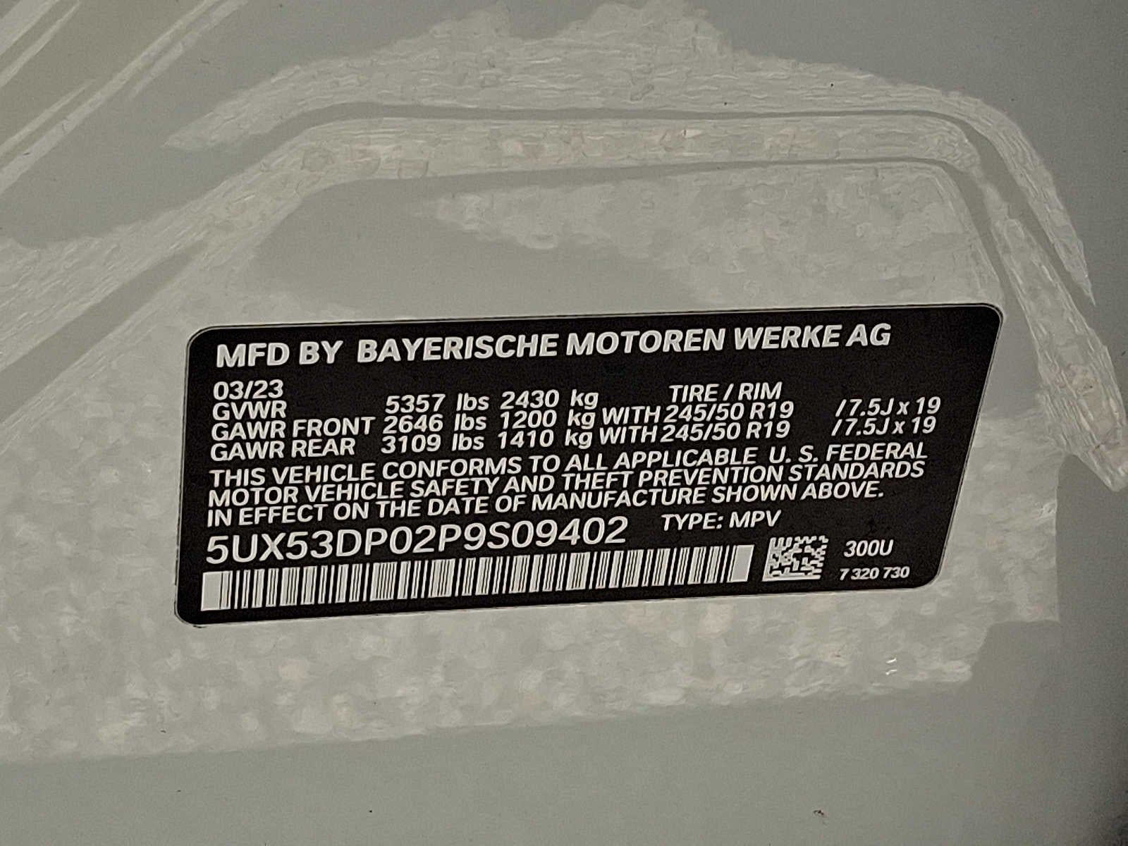 2023 BMW X3 xDrive30i Sports Activity Vehicle