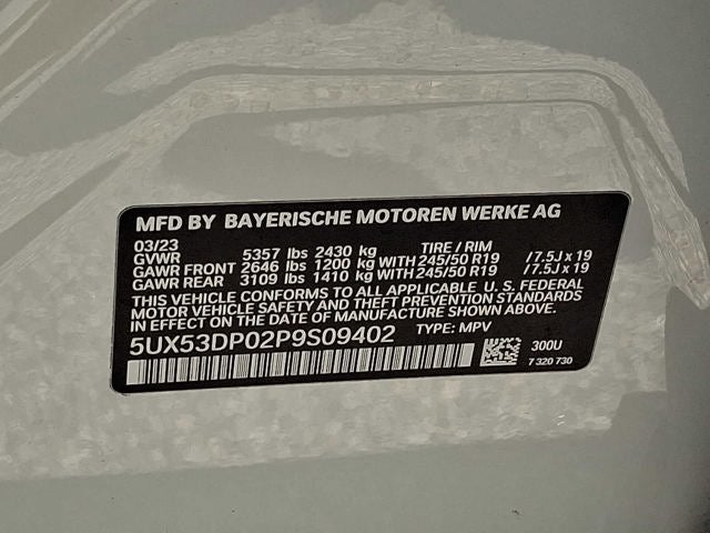 2023 BMW X3 xDrive30i Sports Activity Vehicle