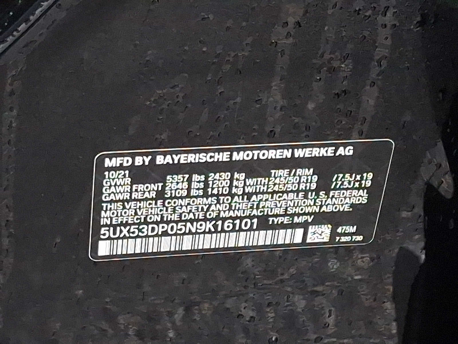 2022 BMW X3 xDrive30i Sports Activity Vehicle