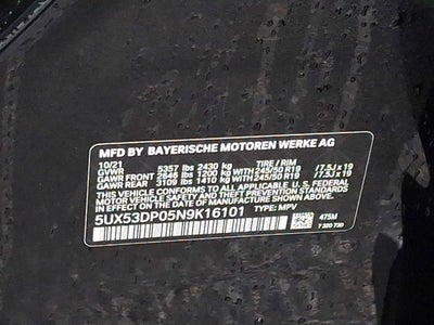 2022 BMW X3 xDrive30i Sports Activity Vehicle