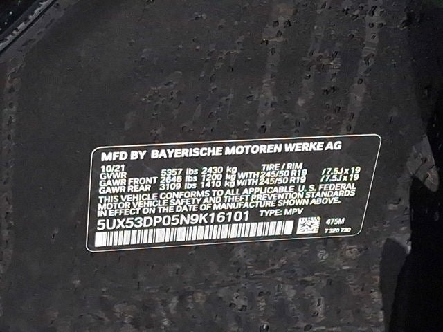 2022 BMW X3 xDrive30i Sports Activity Vehicle