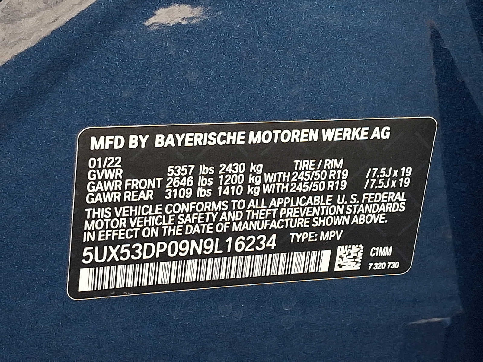 2022 BMW X3 xDrive30i Sports Activity Vehicle