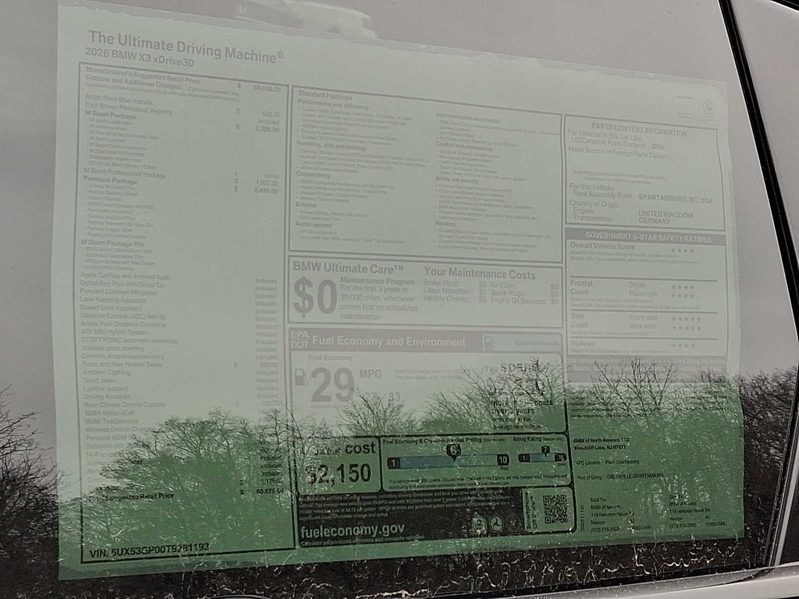 2026 BMW X3 30 xDrive Sports Activity Vehicle