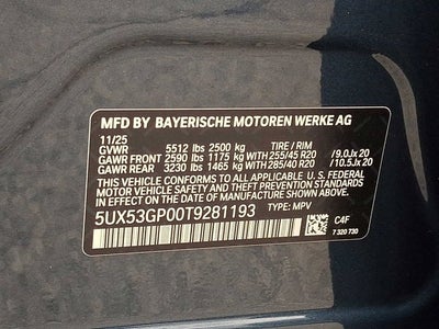 2026 BMW X3 30 xDrive Sports Activity Vehicle