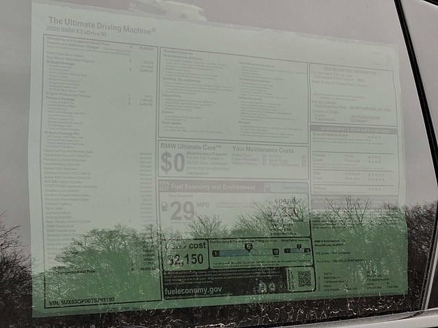 2026 BMW X3 30 xDrive Sports Activity Vehicle