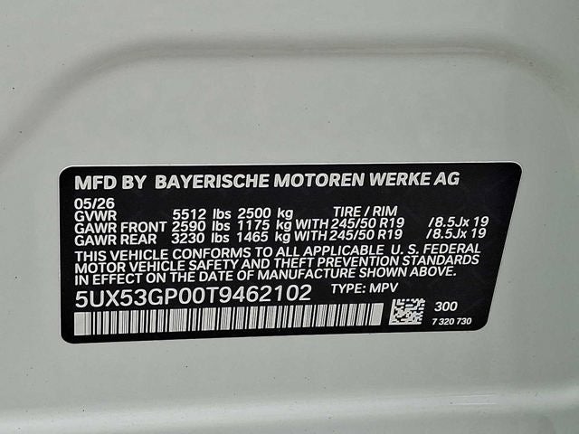 2026 BMW X3 30 xDrive Sports Activity Vehicle
