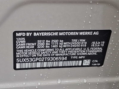 2026 BMW X3 30 xDrive Sports Activity Vehicle