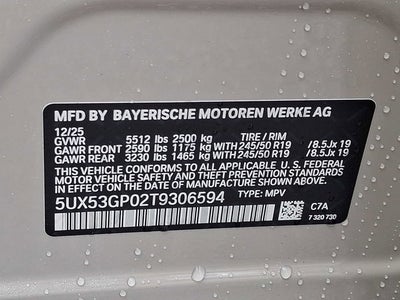 2026 BMW X3 30 xDrive Sports Activity Vehicle