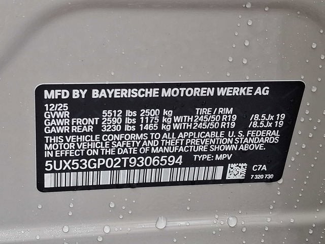 2026 BMW X3 30 xDrive Sports Activity Vehicle