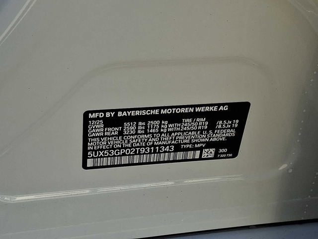 2026 BMW X3 30 xDrive Sports Activity Vehicle