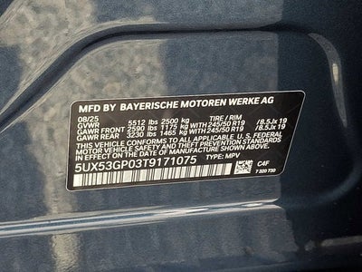 2026 BMW X3 30 xDrive Sports Activity Vehicle