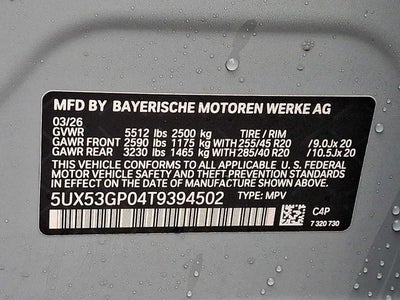 2026 BMW X3 30 xDrive Sports Activity Vehicle