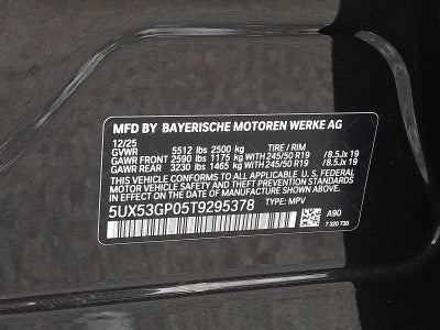 2026 BMW X3 30 xDrive Sports Activity Vehicle