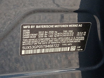 2026 BMW X3 30 xDrive Sports Activity Vehicle