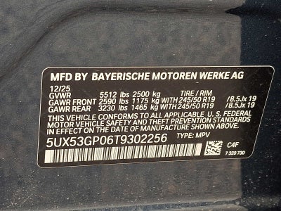 2026 BMW X3 30 xDrive Sports Activity Vehicle