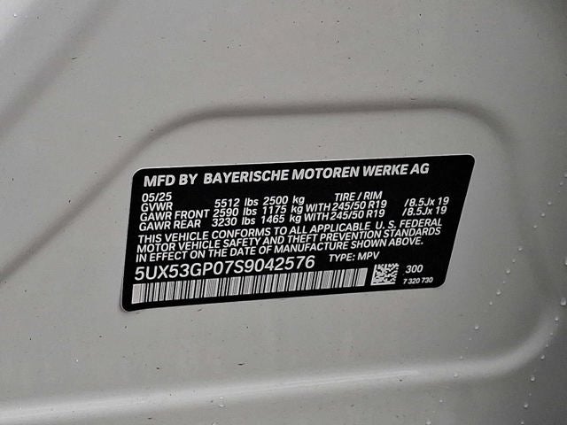 2025 BMW X3 30 xDrive Sports Activity Vehicle