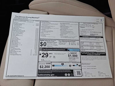 2025 BMW X3 30 xDrive Sports Activity Vehicle