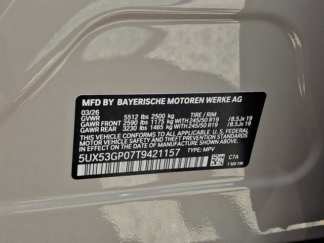 2026 BMW X3 30 xDrive Sports Activity Vehicle