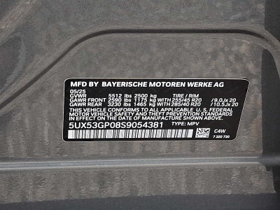 2025 BMW X3 30 xDrive Sports Activity Vehicle