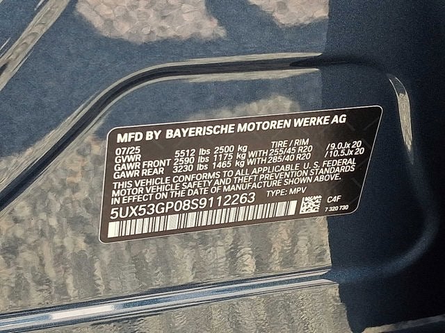 2025 BMW X3 30 xDrive Sports Activity Vehicle