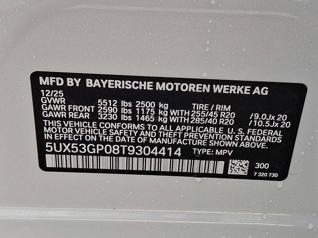 2026 BMW X3 30 xDrive Sports Activity Vehicle
