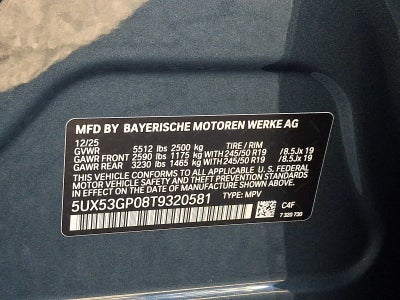 2026 BMW X3 30 xDrive Sports Activity Vehicle