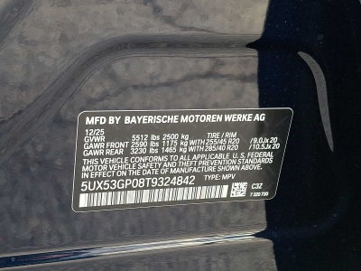 2026 BMW X3 30 xDrive Sports Activity Vehicle