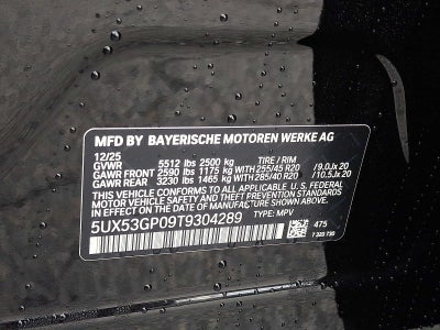 2026 BMW X3 30 xDrive Sports Activity Vehicle