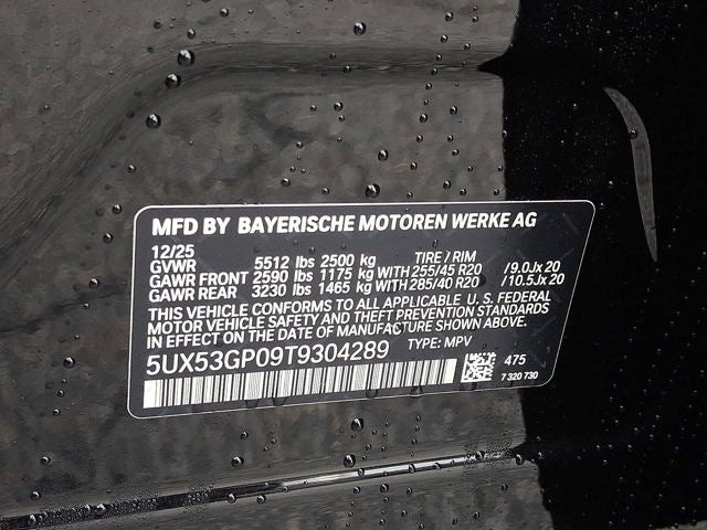 2026 BMW X3 30 xDrive Sports Activity Vehicle