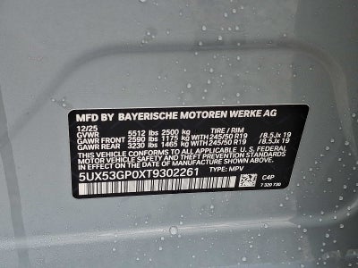 2026 BMW X3 30 xDrive Sports Activity Vehicle