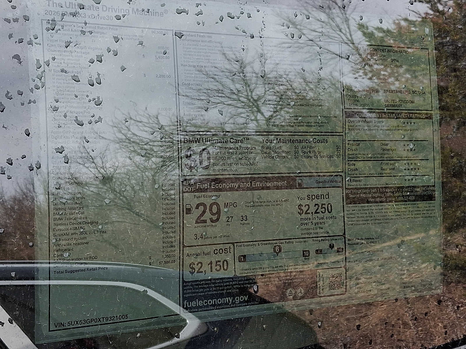 2026 BMW X3 30 xDrive Sports Activity Vehicle