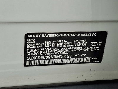 2022 BMW X5 xDrive40i Sports Activity Vehicle