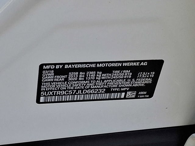 2018 BMW X3 xDrive30i Sports Activity Vehicle