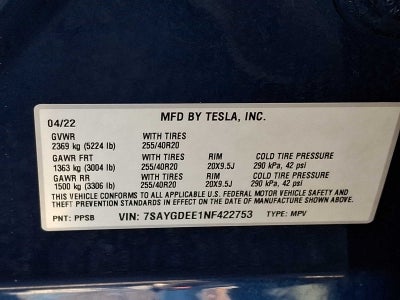 2022 Tesla Model Y Long Range AWD