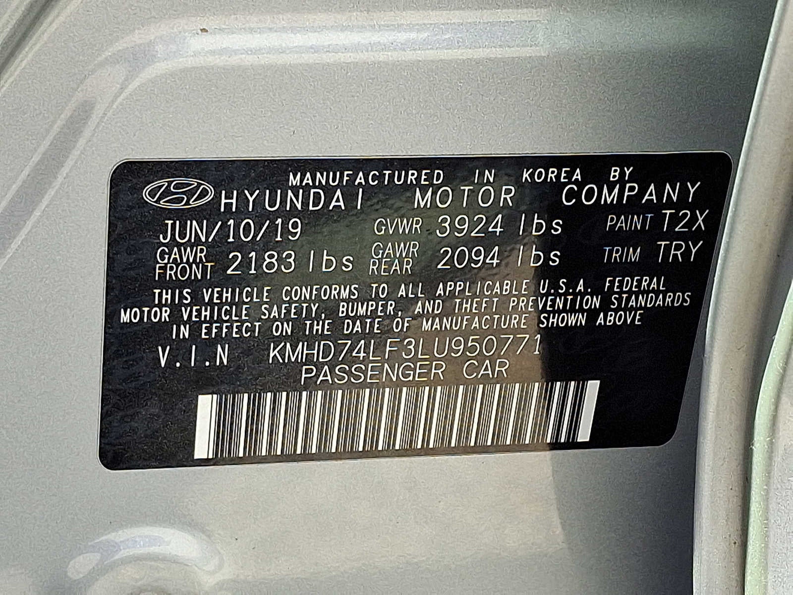 2020 Hyundai Elantra SE IVT SULEV