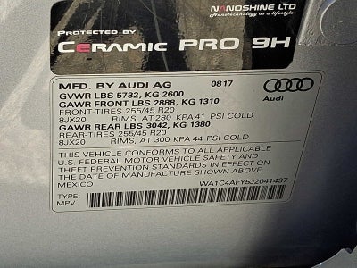 2018 Audi SQ5 3.0 TFSI Prestige