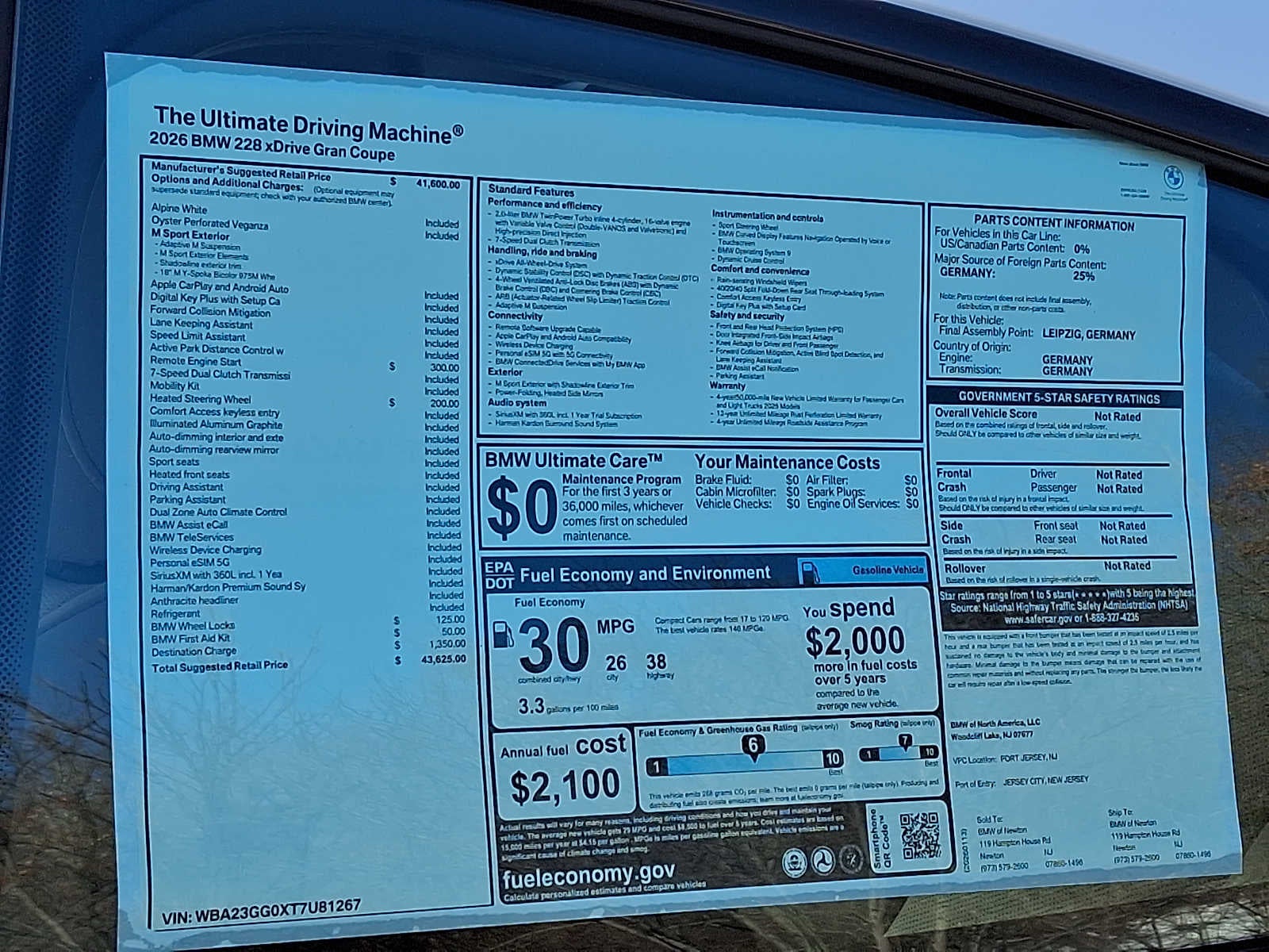 2026 BMW 2 Series 228 xDrive Gran Coupe