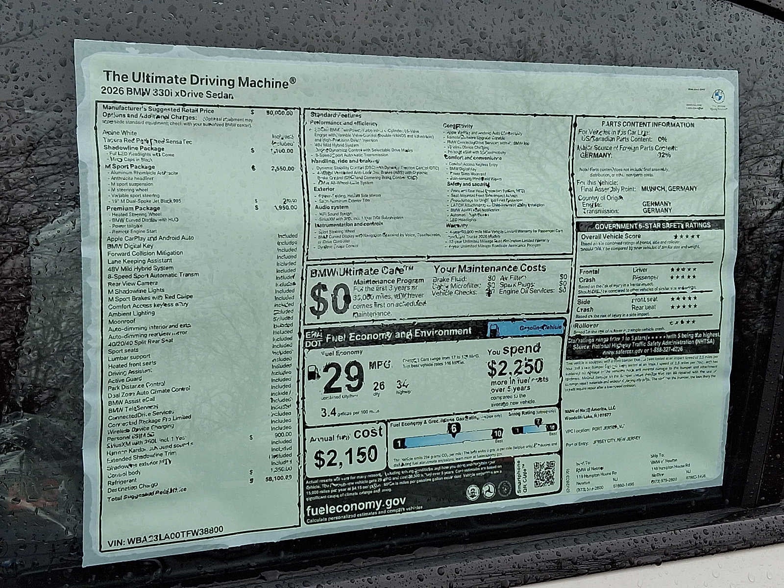 2026 BMW 3 Series 330i xDrive Sedan *Ltd Avail*