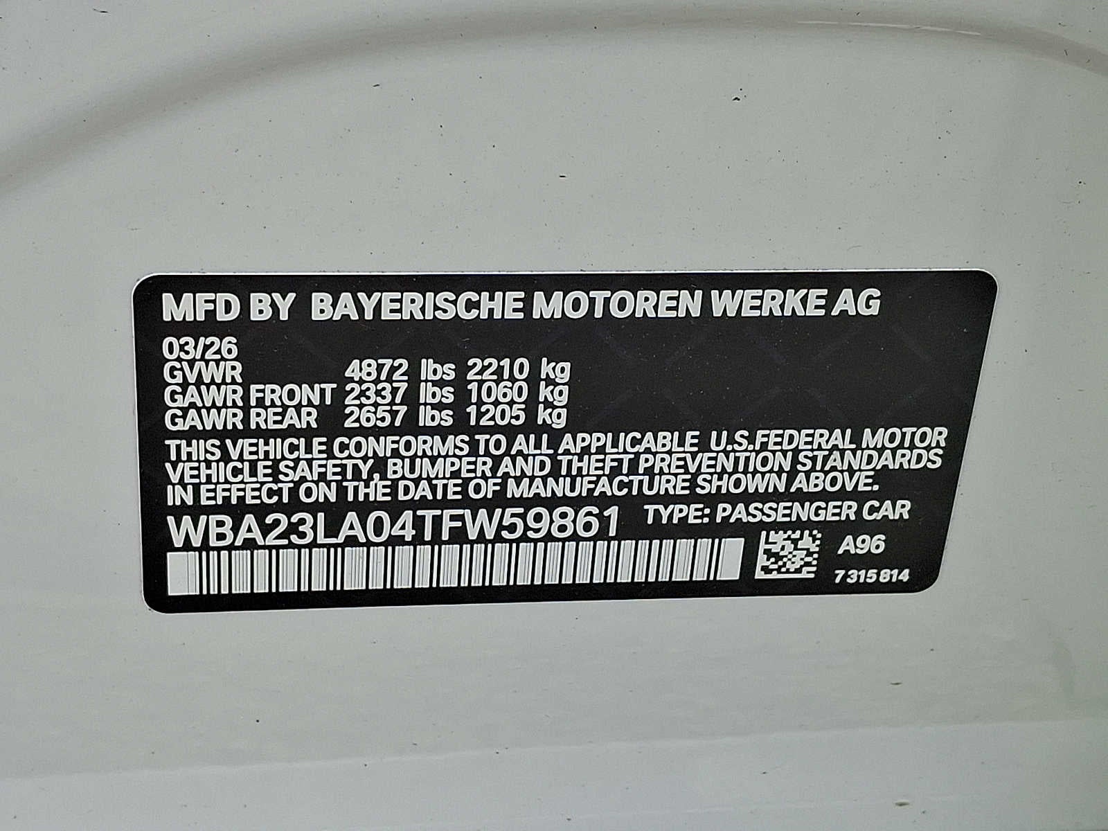 2026 BMW 3 Series 330i xDrive Sedan *Ltd Avail*