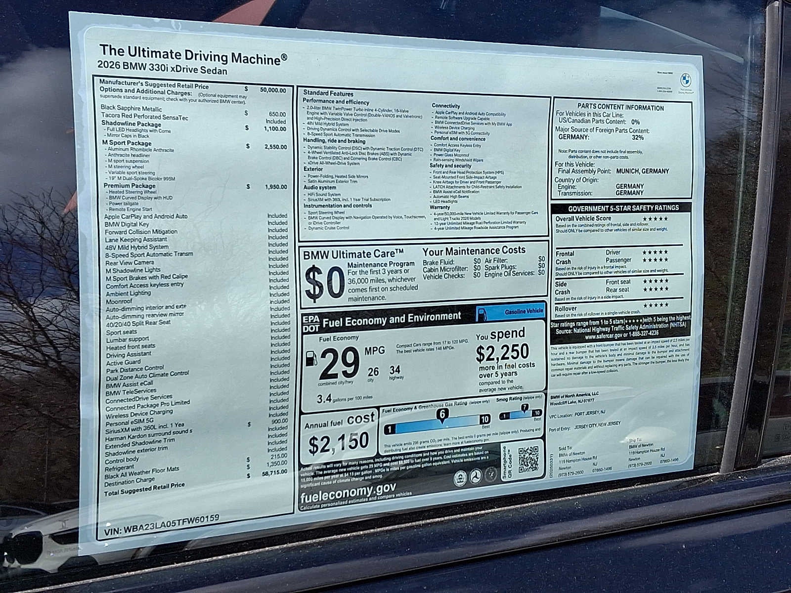 2026 BMW 3 Series 330i xDrive Sedan *Ltd Avail*