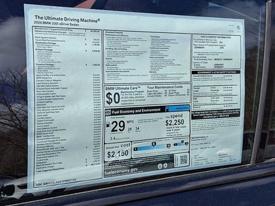 2026 BMW 3 Series 330i xDrive Sedan *Ltd Avail*