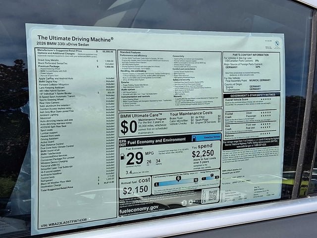 2026 BMW 3 Series 330i xDrive Sedan *Ltd Avail*