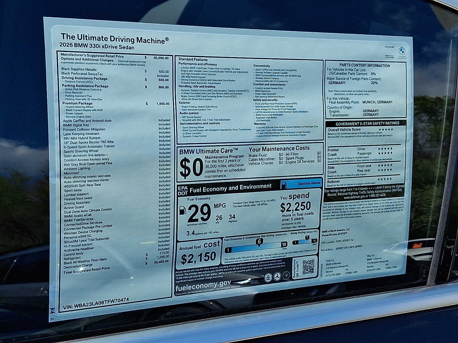 2026 BMW 3 Series 330i xDrive Sedan *Ltd Avail*