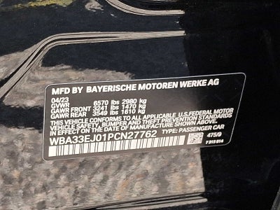 2023 BMW 7 Series 760i xDrive Sedan