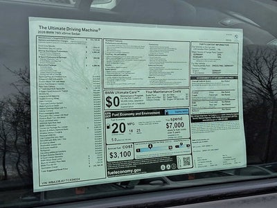 2026 BMW 7 Series 760i xDrive Sedan