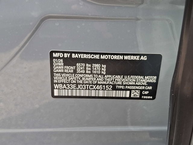 2026 BMW 7 Series 760i xDrive Sedan