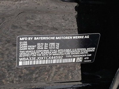 2026 BMW 7 Series 760i xDrive Sedan